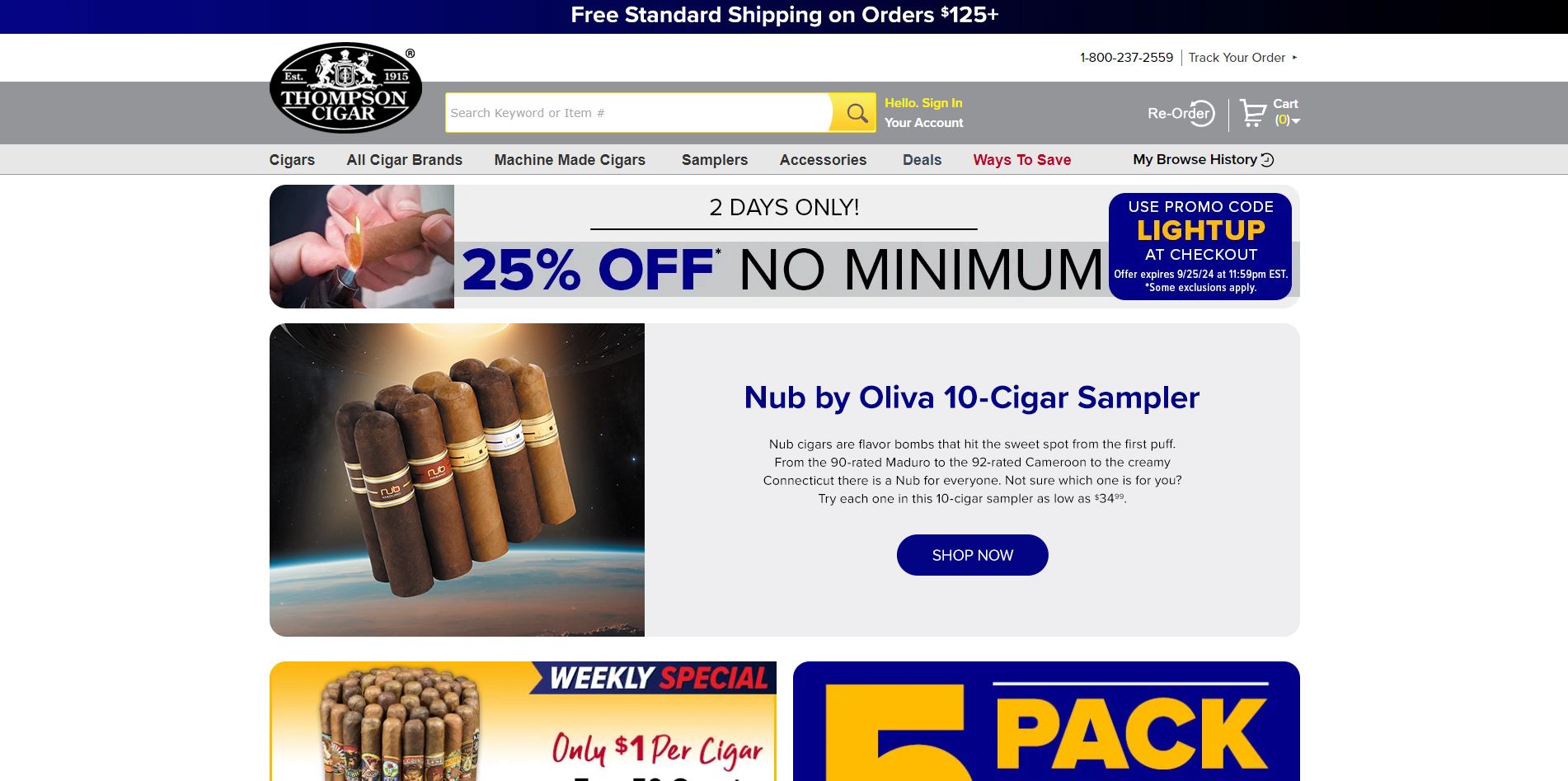 Thompson Cigar Promo Code