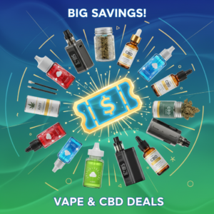 Vaping and CBD Product Display - Quality and Variety